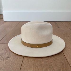 Lack of Color ivory fedora hat